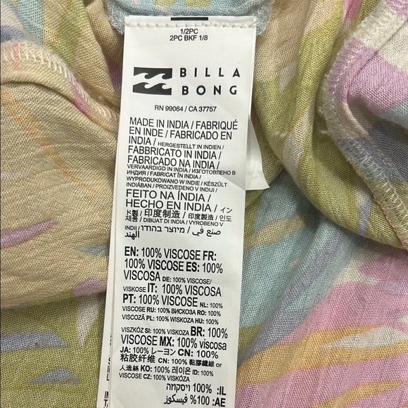 Tropical Billabong Maxi Dress with Halter Neck - Picture 6 of 7